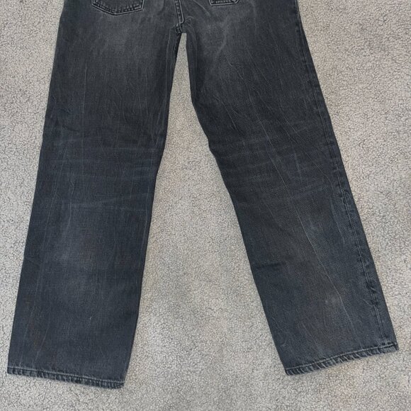 NUDIE JEANS CO. CLEAN EILEEN JEANS IN SHIMMERING BLACK WASH  WIDE LEG - W27 L 28 - Picture 6 of 16